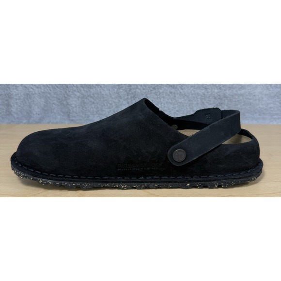 Birkenstock Lutry Premium Suede Suede Leather Black EU 39 US 8 - Picture 7 of 11